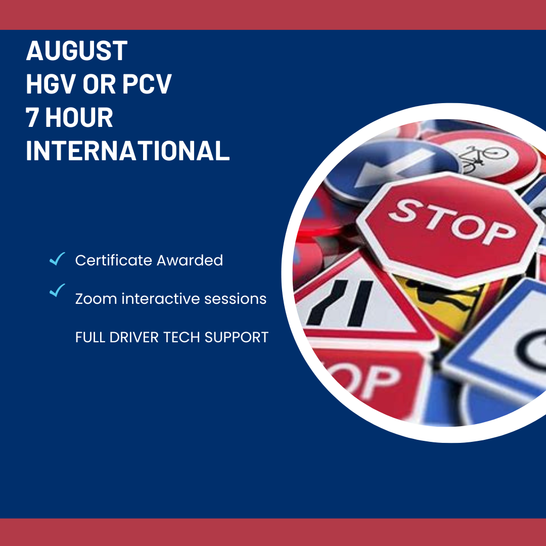 N8: AUGUST - CPC Card Renewal Courses Both HGV or PCV - 7 Hours Including Grandfather C1